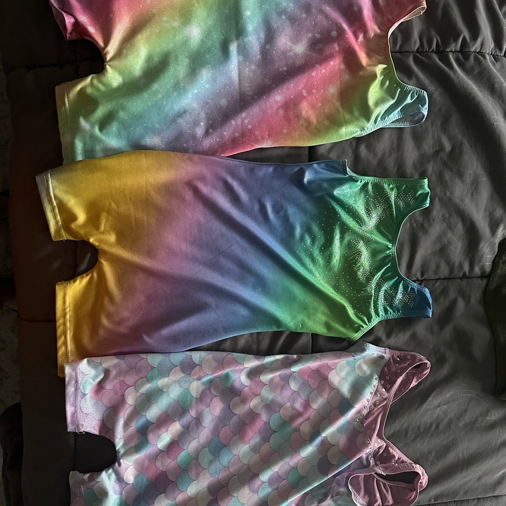 Colorful Kids Leotards (three)